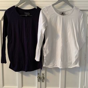 Lot of two LS maternity tops